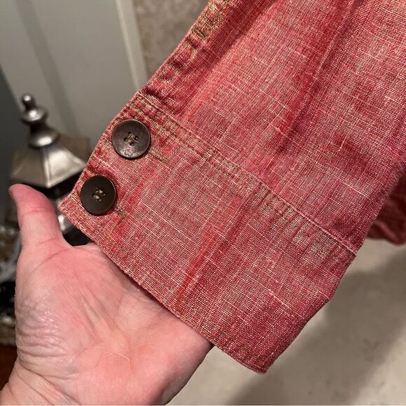 Chico's Women's Coral Jacket size large - Picture 4 of 4